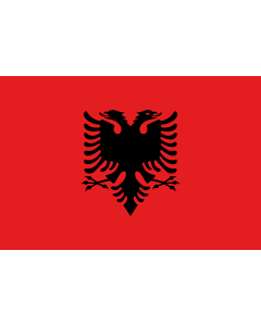 Fahne: Flagge: Albanien