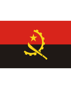 Fahne: Flagge: Angola