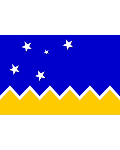 Fahne: Flagge: Magallanes y la Antártica Chilena, Chile | Magallanes and Chilean Antarctica Region, Chile | XII Región de Magallanes y de la Antártica Chilena
