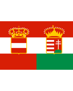 Fahne: Flagge: Handelsflagge/Kriegsflagge Österreich-Ungarn
