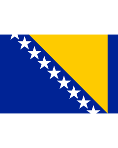 Fahne: Flagge: Bosnien und Herzegowina