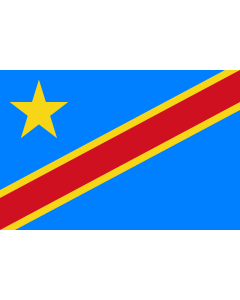 Fahne: Flagge: Kongo, Demokratische Republik