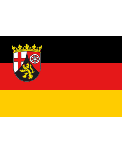 Fahne: Flagge: Rheinland-Pfalz