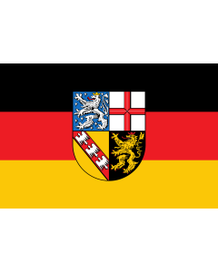 Fahne: Flagge: Saarland