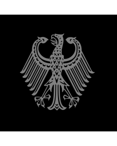 Fahne: Flagge: Bundestrauerstander, Trauerstandarte der Bundesrepublik Deutschland