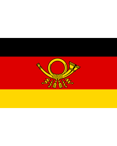 Fahne: Flagge: Die Dienstflagge der Deutschen Bundespost