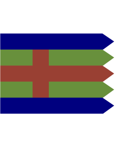 Fahne: Flagge: Jutland | Jutlandic banner | Den Jydske Fane
