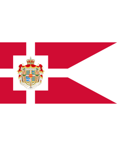 Fahne: Flagge: Royal Standard of Denmark | Det danske kongeflag