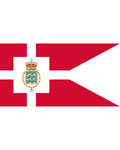 Fahne: Flagge: Standard of the Crown Prince of Denmark | Det danske tronfølgerflag  bruges af H