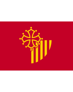 Fahne: Flagge: Languedoc-Roussillon