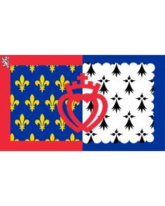 Fahne: Flagge: Pays de la Loire