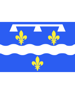 Fahne: Flagge: Fr département Loiret | Loiret | Département du Loiret