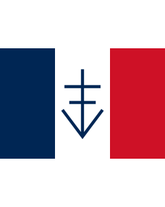 Fahne: Flagge: République du Vercors  Juni-Juli 1944
