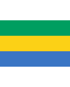 Fahne: Flagge: Gabun