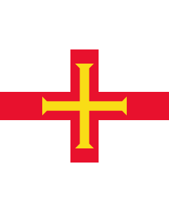 Fahne: Flagge: Guernsey (Kanalinsel)