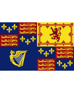 Fahne: Flagge: Royal Standard of England  1603-1649 | Royal Standard of England  1603-1649, 1660-1689, 1702-1707