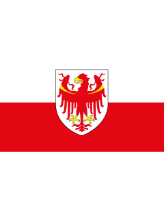 Fahne: Flagge: Autonomen Provinz Bozen - Südtirol