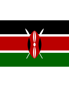 Fahne: Flagge: Kenia