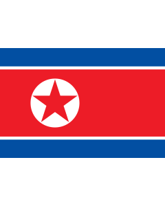 Fahne: Flagge: Korea (Demokratische Volksrepublik) (Nordkorea)