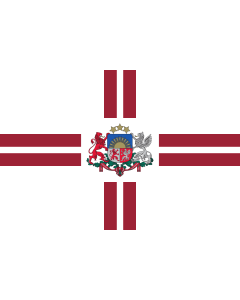 Fahne: Flagge: President of Latvia