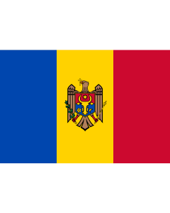 Fahne: Flagge: Moldawien (Republik Moldau)
