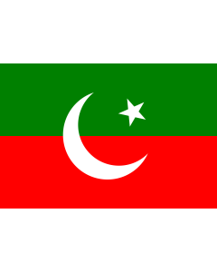 Fahne: Flagge: Pakistan Tehreek-e-Insaf | 2 3 ratio flag of the Pakistan Tehreek-e-Insaf