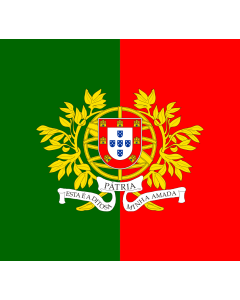 Fahne: Flagge: Military flag of Portugal | Military flag of Portugal  ratio 12 13