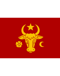 Fahne: Flagge: Moldavia | Contemporary reconstruction | Reconstrucție contemporană a steagului Moldovei din sec | Современная реконструкция