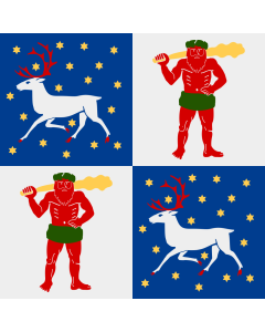 Fahne: Flagge: Norrbotten