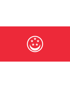 Fahne: Flagge: Civil Ensign of Singapore