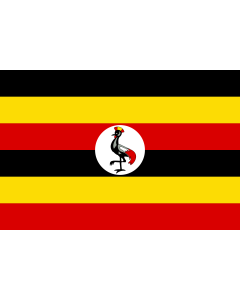 Fahne: Flagge: Uganda