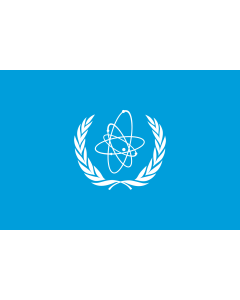 Fahne: Flagge: Internationalen Atomenergieorganisation  IAEO