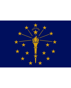 Fahne: Flagge: Indiana
