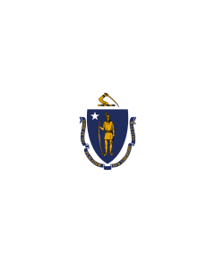 Fahne: Flagge: Massachusetts