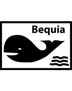 Fahne: Flagge: Inoffizielle Flagge der Insel Bequia/St