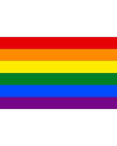 Fahne: Flagge: Die Regenbogenfahne