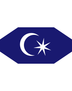Fahne: Flagge: Permaisuri Johor | Standard of the Permaisuri of Johor, Malaysia