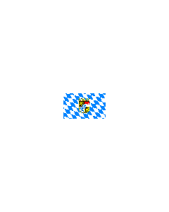 Flagge: Bayern Raute mit Wappen