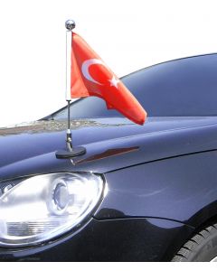  Magnetisch haftende Auto-Flagge Diplomat-1.30-Chrome Türkei
