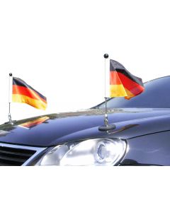  Paar  Magnetisch haftender Autofahnen-Ständer Diplomat-1.30 Deutschland